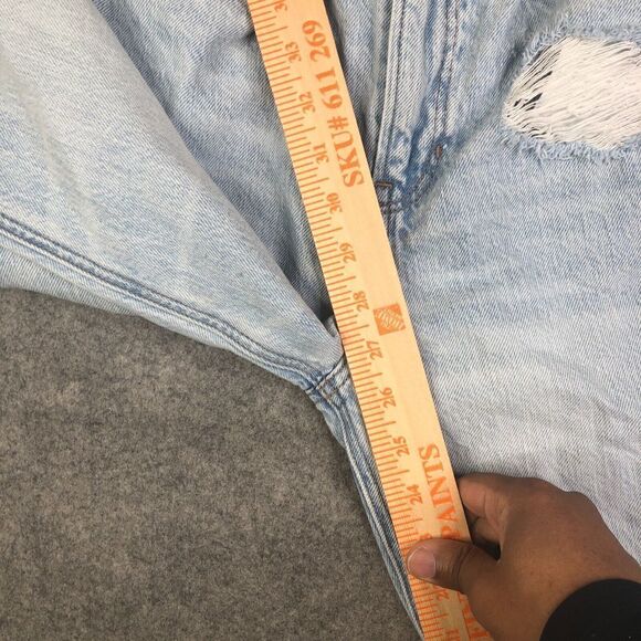 AMERICAN EAGLE Women's Highest Rise 90s Boyfriend Distressed  2 Reg Light Wash - Picture 6 of 11